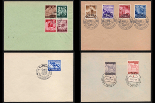 Third Reich, Germany, 4 Covers (Readable Postmarks)