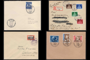 Third Reich, Germany, 4 Covers (Readable Postmarks)