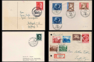 Third Reich, Germany, 4 Covers (Readable Postmarks)