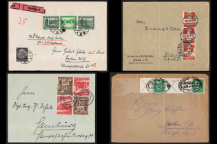 Third Reich, Germany, 4 Covers (Readable Postmarks)