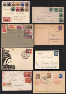 Germany, Stock of Covers and Postcards (Readable Postmarks)