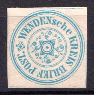 1862 2k Wenden, Livonia, Russian Empire, Russia (Kr. 1, Sc. L1, White Gum, CV $30)