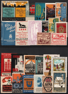 Germany, Stock of Cinderellas, Non-Postal Stamps, Labels, Advertising, Charity, Propaganda (#234B)
