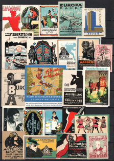 Germany, Europe, Stock of Cinderellas, Non-Postal Stamps, Labels, Advertising, Charity, Propaganda (#112B)