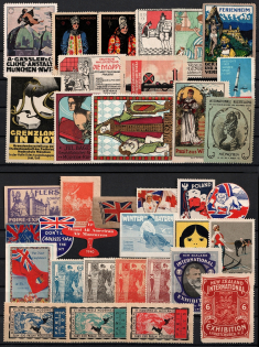 Germany, Europe & Overseas, Stock of Cinderellas, Non-Postal Stamps, Labels, Advertising, Charity, Propaganda (#172B)
