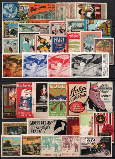 Germany, Europe & Overseas, Stock of Cinderellas, Non-Postal Stamps, Labels, Advertising, Charity, Propaganda (#236B)