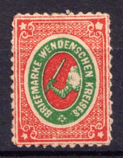 1872 2k Wenden, Livonia, Russian Empire, Russia (Kr. 9, Sc. L7, Signed, CV $70)