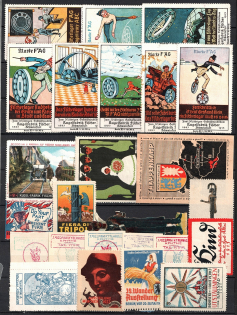 Europe, Stock of Cinderellas, Non-Postal Stamps, Labels, Advertising, Charity, Propaganda (#97B)