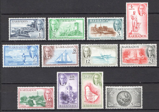 1950 Barbados British Empire CV 55 GBP (Full Set)