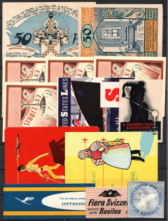 United States, Germany, Europe, Stock of Cinderellas, Non-Postal Stamps, Labels, Advertising, Charity, Propaganda (#116B)