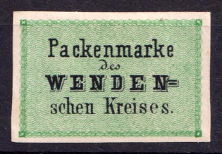 1863 4k Wenden, Livonia, Russian Empire, Russia (Kr. 3, Sc. L3, CV $350)