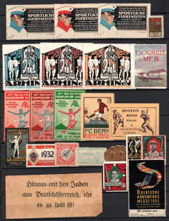 United States, Europe, Stock of Cinderellas, Non-Postal Stamps, Labels, Advertising, Charity, Propaganda (#117A)