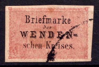 1863 2k Wenden, Livonia, Russian Empire, Russia (Kr. 2, Sc. L2, Forgery, Canceled)