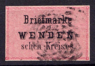 1863 2k Wenden, Livonia, Russian Empire, Russia (Kr. 2, Sc. L2, Canceled, CV $500)