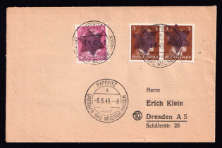 1945 (8 Jun) Germany Local Post, Cover from Pappritz to Dresden
