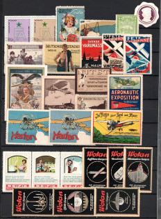Worldwide, Stock of Cinderellas, Non-Postal Stamps and Labels, Advertising, Charity, Propaganda (#103B)