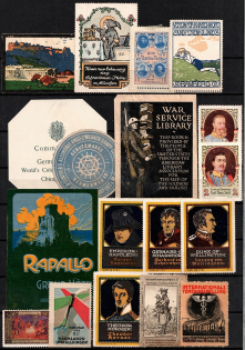 Worldwide, Stock of Cinderellas, Non-Postal Stamps and Labels, Advertising, Charity, Propaganda (#141B)