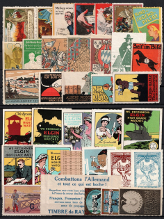 Worldwide, Stock of Cinderellas, Non-Postal Stamps, Labels, Advertising, Charity, Propaganda (#220B)