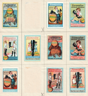 Germany, Stock of Cinderellas, Non-Postal Stamps, Labels, Advertising, Charity, Propaganda (#20B)