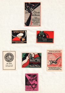 Germany, Stock of Cinderellas, Non-Postal Stamps, Labels, Advertising, Charity, Propaganda (#20C)