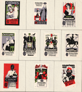 Germany, Stock of Cinderellas, Non-Postal Stamps, Labels, Advertising, Charity, Propaganda (#21B)