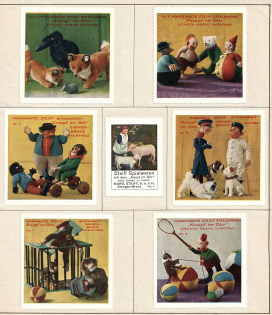 Germany, Stock of Cinderellas, Non-Postal Stamps, Labels, Advertising, Charity, Propaganda (#24B)