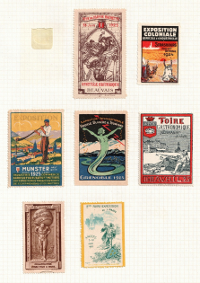 Germany, Europe, Stock of Cinderellas, Non-Postal Stamps, Labels, Advertising, Charity, Propaganda (#67E)