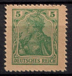 1902 5pf German Empire, Germany (Mi. 70 P, Proof, Yellowish Paper, CV $390, MNH)