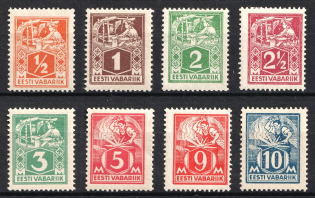 1922-24 Estonia (Full Set, Perforated, CV $60)