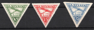 1928 Latvia, Airmail (Full Set, CV $30)
