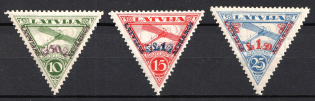 1931 Latvia, Airmail (Perforated, Full Set, CV $60)