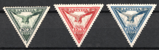 1932 Latvia, Airmail (Full Set, CV $80, MNH)