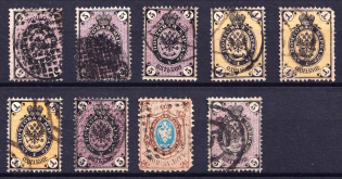 Russian Empire (Figured Postmarks Cancellations)