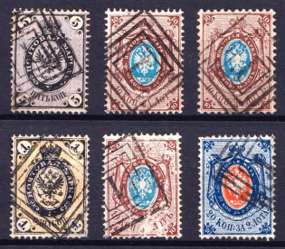 Russian Empire (Figured Postmarks Cancellations)