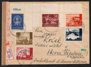 1943 (2 Oct) Croatia, NDH, Registered Cover, Borovo