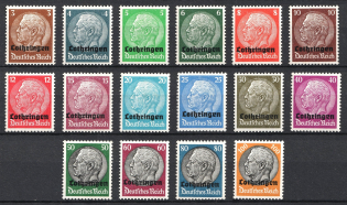 1940 Lorraine, German Occupation, Germany (Mi. 1 - 16, Full Set, CV $60, MNH)