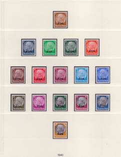 1940 Alsace, German Occupation, Germany (Mi. 1 - 16, Full Set, CV $60, MNH)