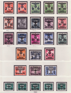 1940 General Government, Germany (Mi. 14 - 33, 34 - 39, CV $220, MNH)
