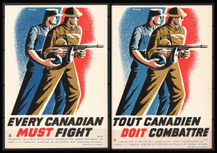 'Every Canadian Must Fight', Ottawa, Canada, Military Propaganda Mini Poster