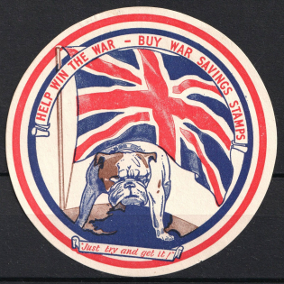 'Help Win the War - Buy War Savings Stamps', WWII, Great Britain, Propaganda