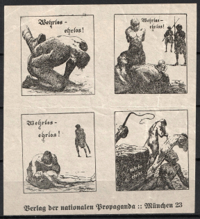 1923 Munich, Germany, National Propaganda, Block