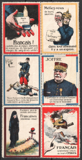 'There is a Spy in Every German', French Anti-German Propaganda, Block