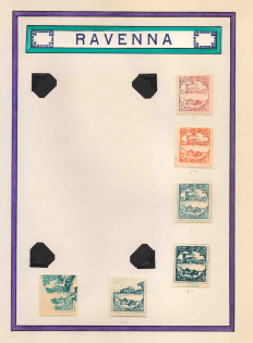 Ravenna, Italy, Stock of Cinderellas, Non-Postal Stamps, Labels, Advertising, Charity, Propaganda (Print Errors, #643)