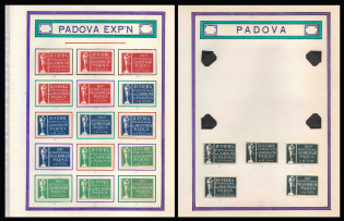 International Exhibition, Padua, Italy, Stock of Cinderellas, Non-Postal Stamps, Labels, Advertising, Charity, Propaganda (#664)
