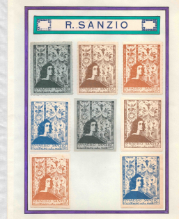 1920 Raphael (Raffaello Sanzio da Urbino), Italy, Stock of Cinderellas, Non-Postal Stamps, Labels, Advertising, Charity, Propaganda (#717)