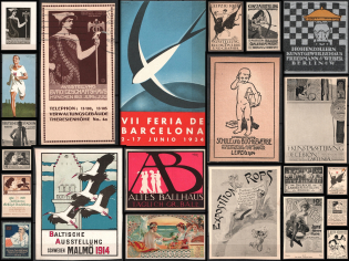 Exhibitions, Germany, Austria, Europe, Stock of Cinderellas, Non-Postal Stamps, Labels, Advertising, Charity, Propaganda, Magazines Cuts (#719)