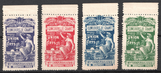 1908 Brussels Singing Competition, Belgium, Stock of Cinderellas, Non-Postal Stamps, Labels, Advertising, Charity, Propaganda (Margins)