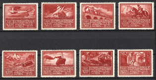1933 Exhibition of International Postage Stamps, Vienna, Austria, Stock of Cinderellas, Non-Postal Stamps, Labels, Advertising, Charity, Propaganda