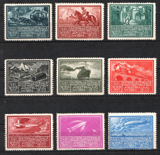 1933 Exhibition of International Postage Stamps, Vienna, Austria, Stock of Cinderellas, Non-Postal Stamps, Labels, Advertising, Charity, Propaganda