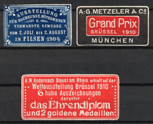 Exhibition, Germany, Stock of Rare Cinderellas, Non-postal Stamps, Labels, Advertising, Charity, Propaganda